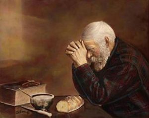 Grace is a photograph by Eric Enstrom. It depicts an elderly man with hands folded, saying a prayer over a table with a simple meal. In 2002, an act of the Minnesota State Legislature established it as the state photograph.